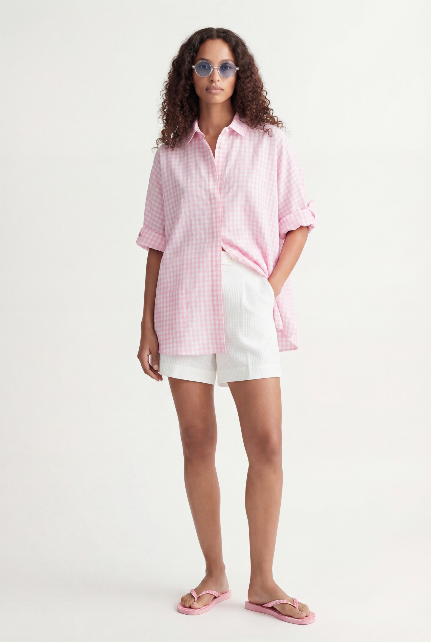 Linen-Cotton Blend 'Sampei' Blouse