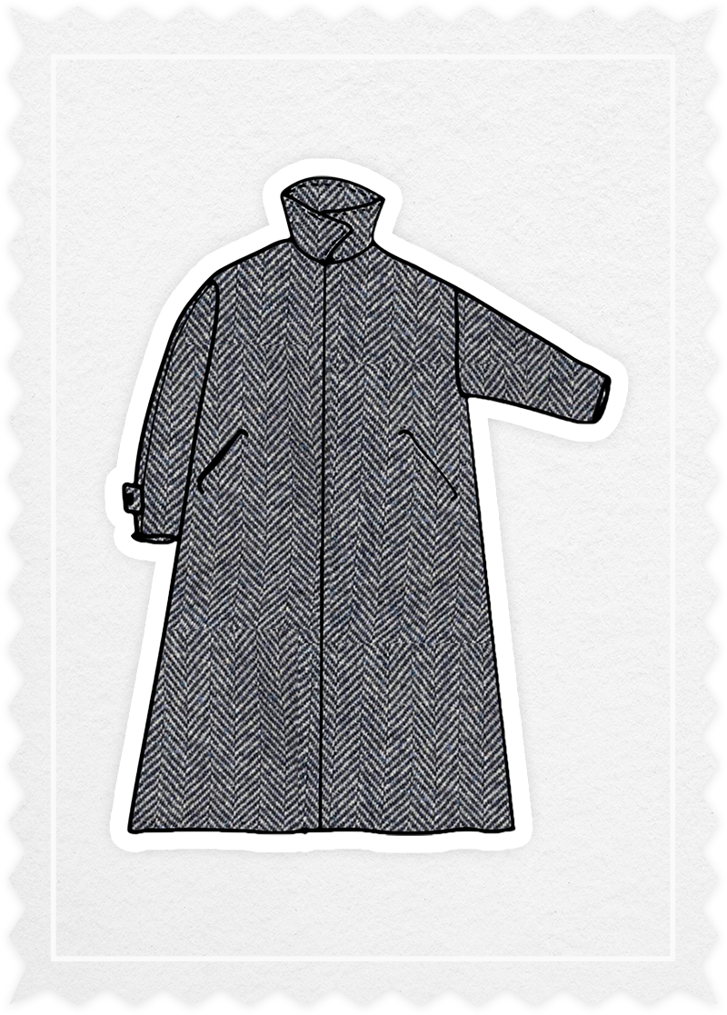 Herringbone 'Loden Coat'