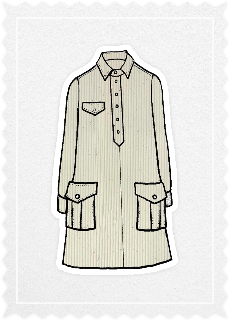 Corduroy 'Polo Dress'