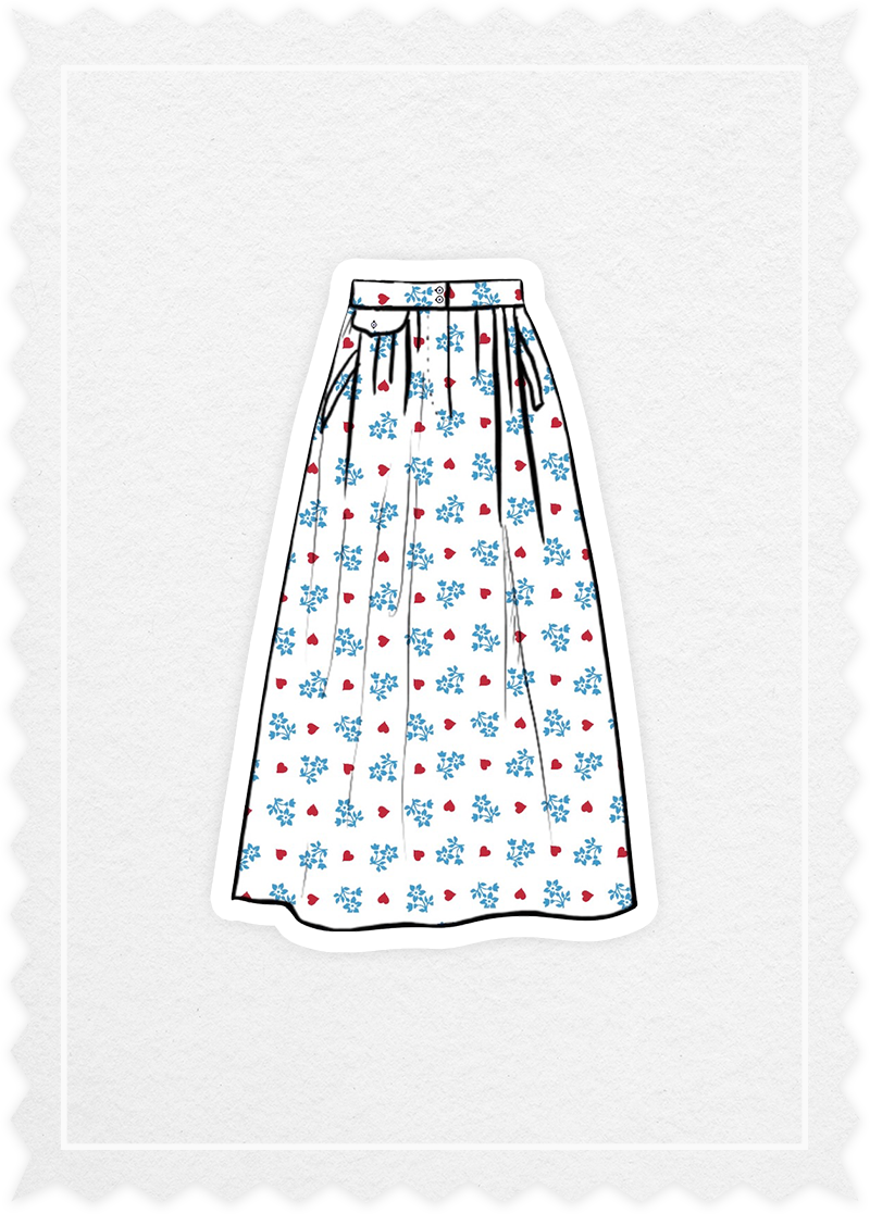 Flower Print 'Rocking Skirt'