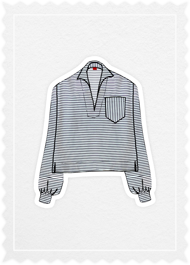 Striped 'Polo Shirt'