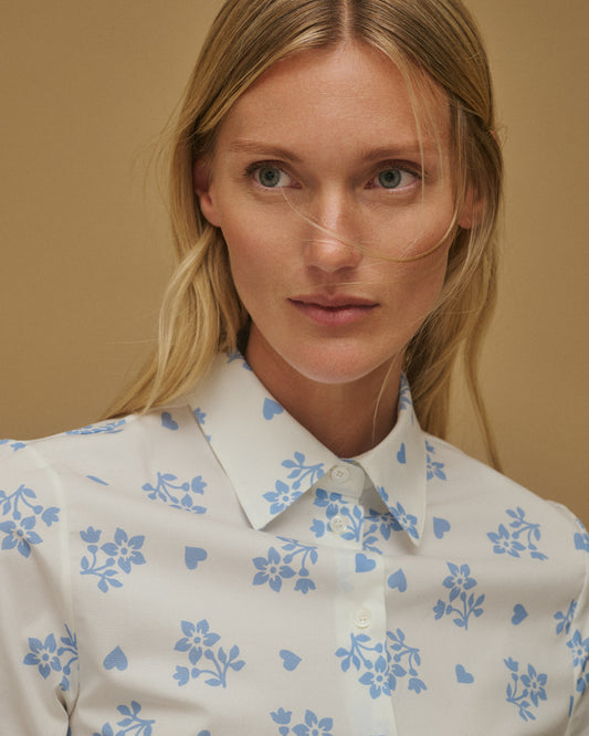 Flower Print 'Woman Shirt'